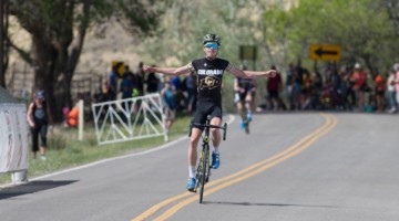 Eric Brunner won his second Collegiate Club title of 2018 in the Nationals road race. photo: Casey Gibson / USA Cycling