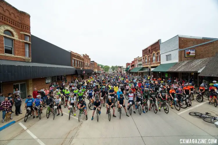 The Almanzo 100 starts in downtown Spring Valley, which is located south of Rochester. 2018 Almanzo 100 Gravel Race. © Eric Wynn