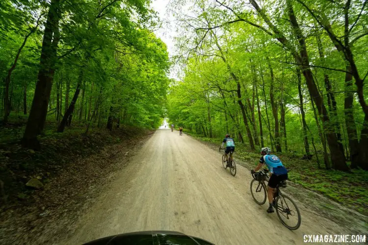 Climbs were aplenty at Almanzo, with over 6,000 feet of vertical gain for the 100-mile race. 2018 Almanzo 100 Gravel Race. © Eric Wynn