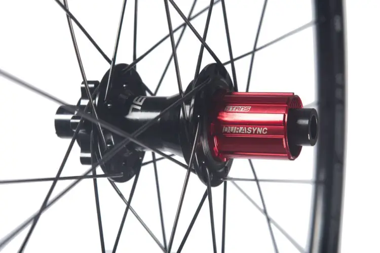 Stan's NoTubes Grail MK3 alloy tubeless wheelset for gravel and cx features the DuraSync rear freehub. photo: NoTubes