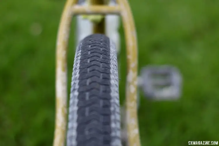 Morison ran Honali Tough 700c x 50mm tires because they are capable on gravel and on the road. Angus Morison's Almanzo 100 Waltworks Custom Steel 29er Hardtail. © Cyclocross Magazine