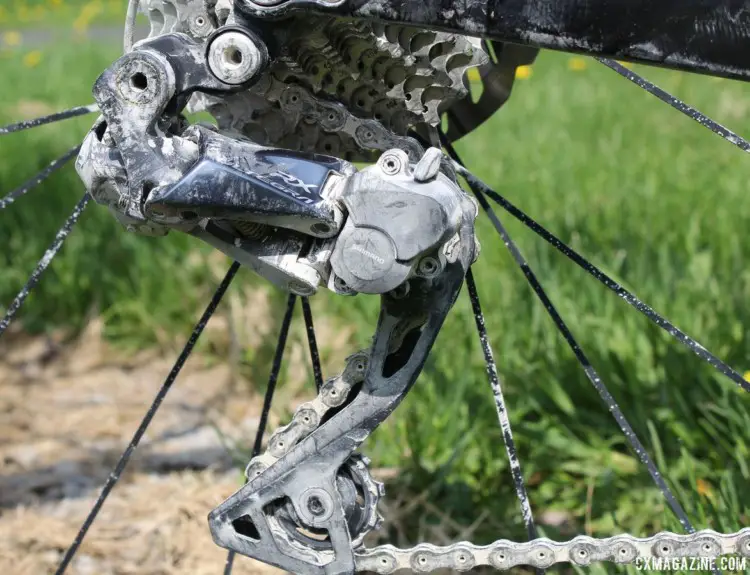 The Alfa Allroad provided a platform to test out the new Shimano Ultegra RX805 clutch-based derailleur. Almanzo 100 Allied Alfa Allroad. © Cyclocross Magazine