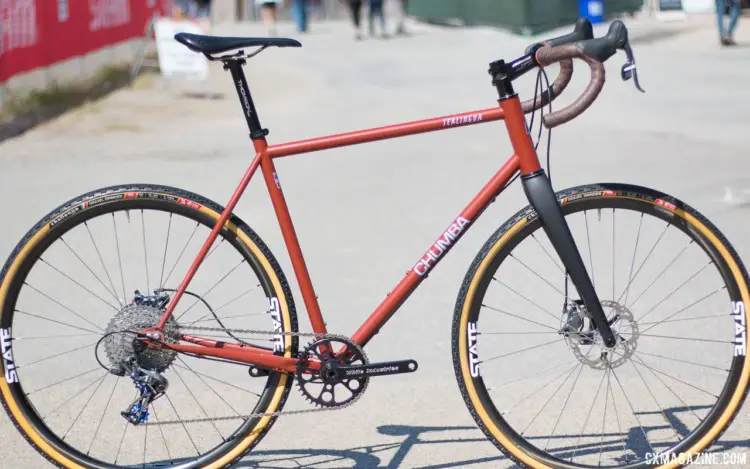 Chumba Cycles USA Terlingua. The frame sells for $1,450 and full builds are available with a slew of options. 2018 Sea Otter Classic cyclocross and gravel new products. © Cyclocross Magazine