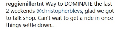 Christopher Blevins Instagram post