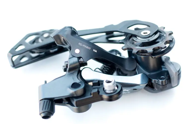 Shimano's new RX800 Ultegra clutch-based rear derailleur. © Cyclocross Magazine