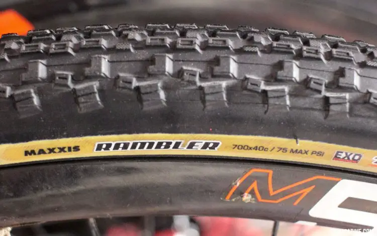 Maxxis and sister brand CST are showing off their new tanwall gravel and cyclocross tires. © Cyclocross Magazine