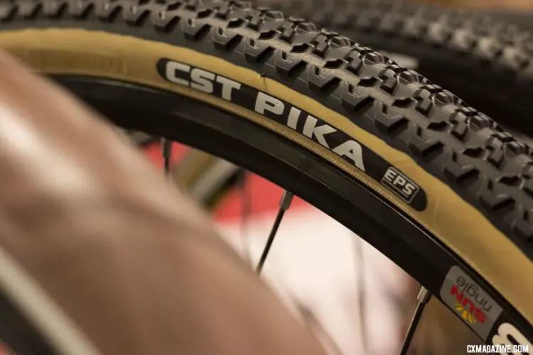 Maxxis and sister brand CST are showing off their new tanwall gravel and cyclocross tires. © Cyclocross Magazine