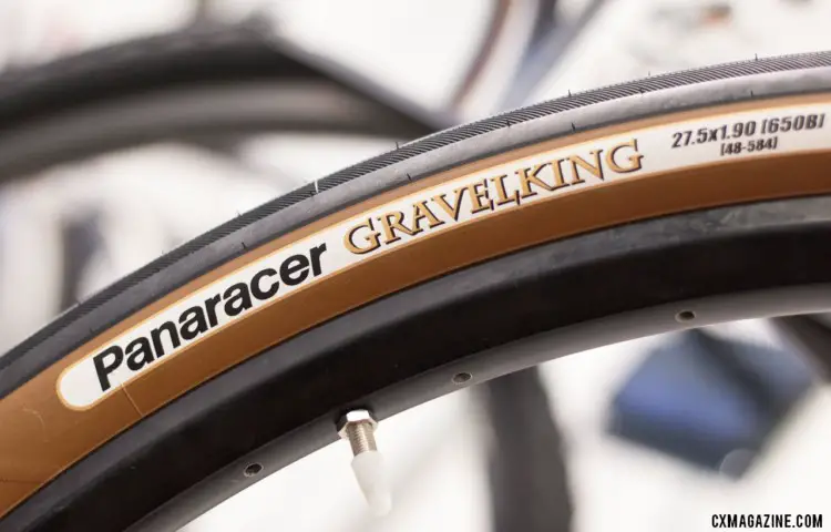 The Panaracer GravelKing tires come in tanwall color options. © Cyclocross Magazine