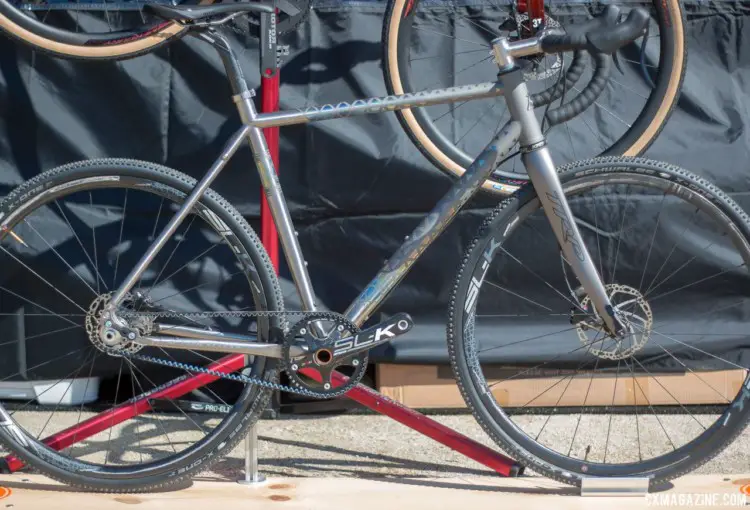 Ren's Ivan frame features belt drive compatibility. © Cyclocross Magazine