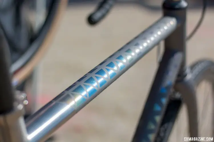 As with aluminum, titanium frames can be anodized rather than painted for a unique look. © Cyclocross Magazine