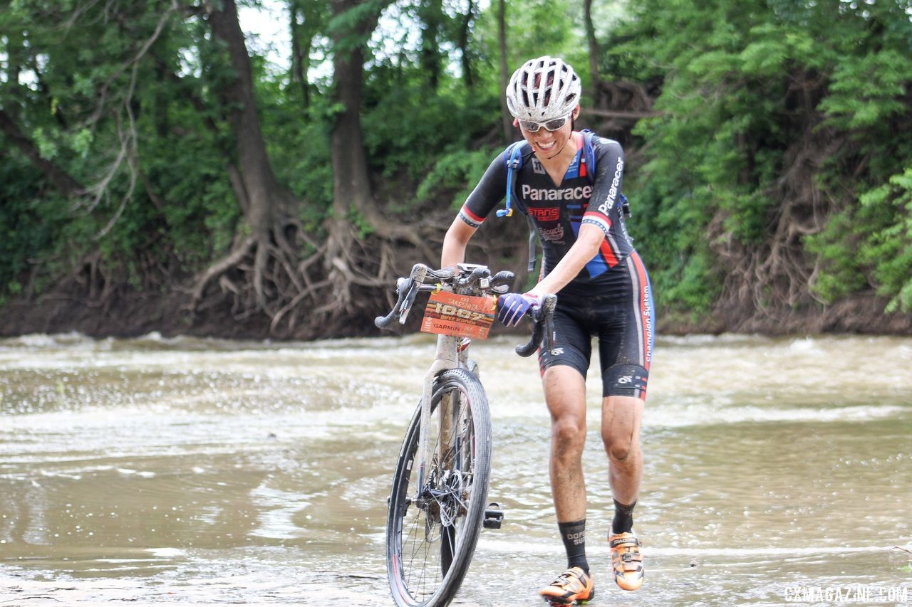 Kae Takeshita has seen the gravel world this year. 2018 Dirty Kanza 200. © Cyclocross Magazine