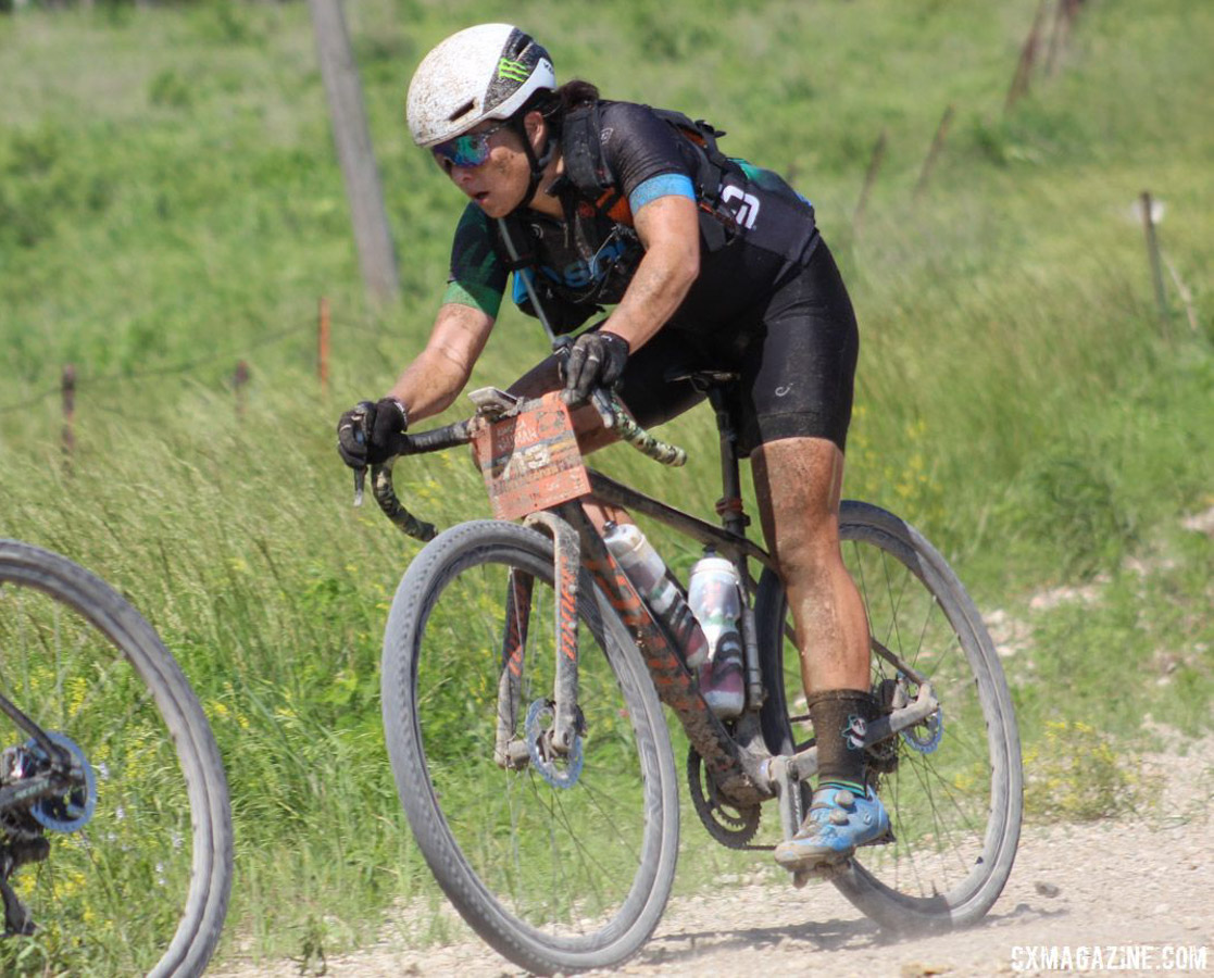 Panda Power returns to Land Run in 2019. 2018 Women's Dirty Kanza 200. © Z. Schuster / Cyclocross Magazine