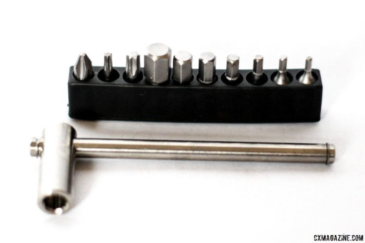 The Spurcycle Tool is one of the grravel-ready products offered by the California company. Spurcycle Saddle Bag and Multi-Tool. © Cyclocross Magazine