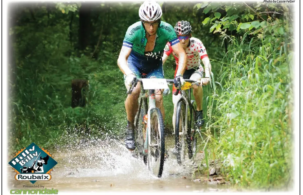 Riders faced all kinds of challenges at the Hilly Billy Roubaix. 2018 Hilly Billy Roubaix. © Cassie Fetzer