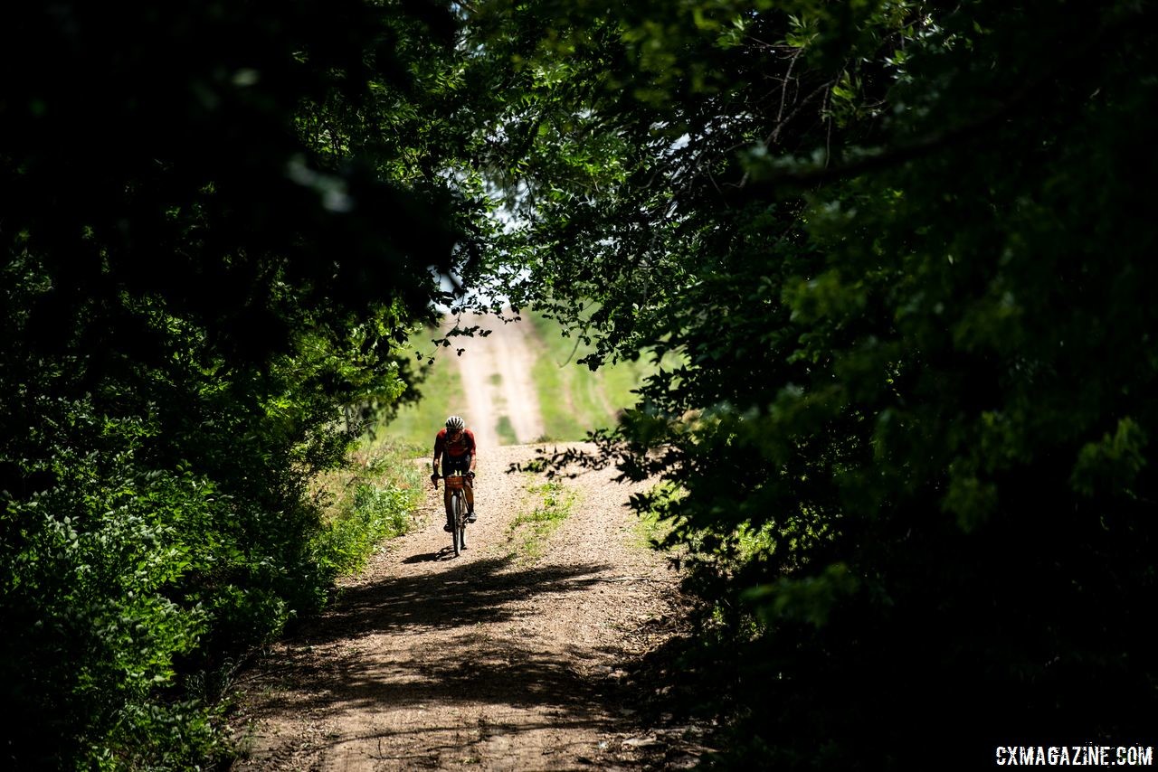 If the riding was lonely at times, at least it was often pretty. 2018 Dirty Kanza 200. © Ian Matteson/ ENVE Composites