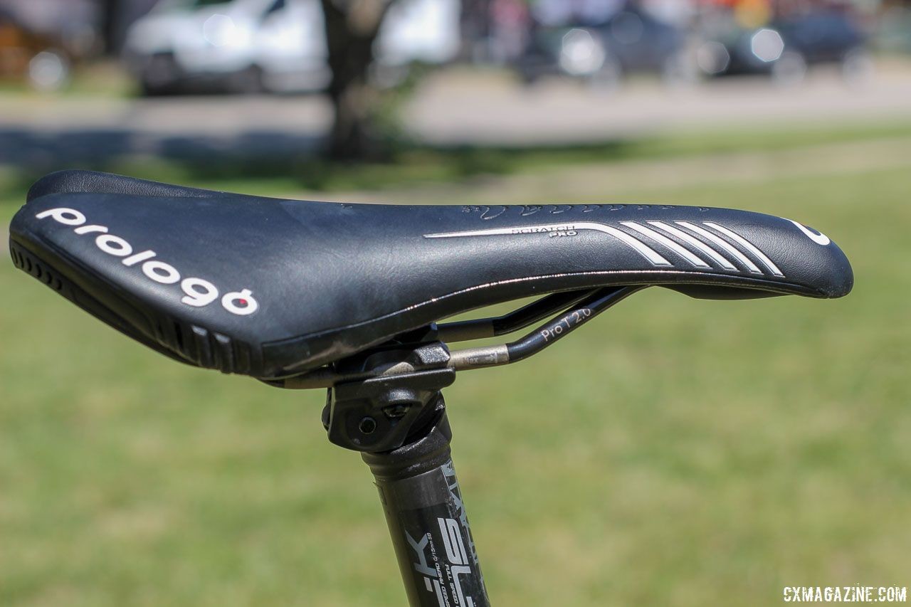 Driscoll used a Prologo Scratch Pro saddle for his nearly 12 hours out on the course. Jamey Driscoll's 2018 Dirty Kanza 200 Donnelly G//C Gravel Bike. © Z. Schuster / Cyclocross Magazine