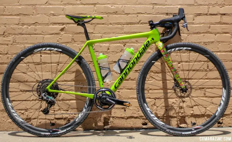 Kaitie Keough's 2018 Dirty Kanza 200 Cannondale SuperX. © Z. Schuster / Cyclocross Magazine