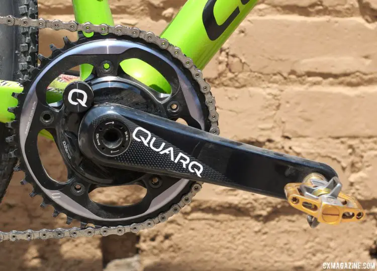 Keough ran a Quarq DZero power meter to measure her efforts. Kaitie Keough's 2018 Dirty Kanza 200 Cannondale SuperX. © Z. Schuster / Cyclocross Magazine