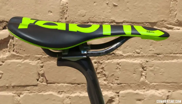 Keough stuck with her Fabric Scoop saddle from cyclocross season. Kaitie Keough's 2018 Dirty Kanza 200 Cannondale SuperX. © Z. Schuster / Cyclocross Magazine
