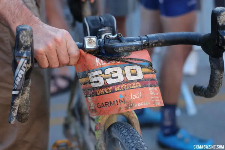 Keough's bike showed some battle scars after Saturday's race. Kaitie Keough's 2018 Dirty Kanza 200 Cannondale SuperX. © Z. Schuster / Cyclocross Magazine