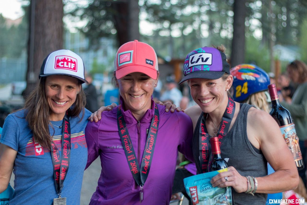 Nash, Dillon and Gordon after the race. 2018 Lost and Found gravel race. © Cyclocross Magazine