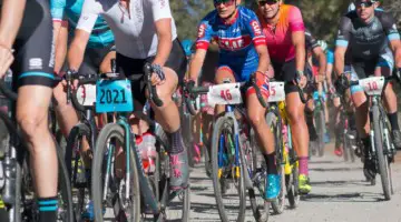 Olivia Dillon #2021 and Katerina Nash, #46 reversed their positions from 2017 both at the start and the finish of the 2018 Lost and Found. © Cyclocross Magazine