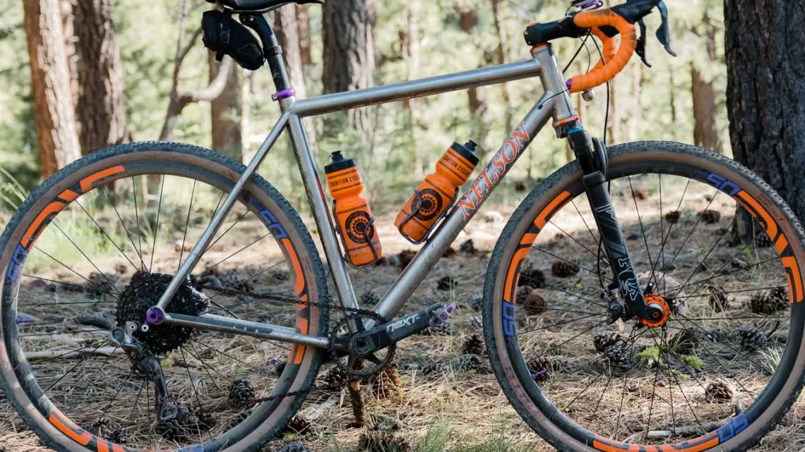 Custom Titanium Cyclocross/Gravel Bike Handbuilt by Dan Nelson. 2018 Lost and Found Gravel Grinder. © C. Lee / Cyclocross Magazine