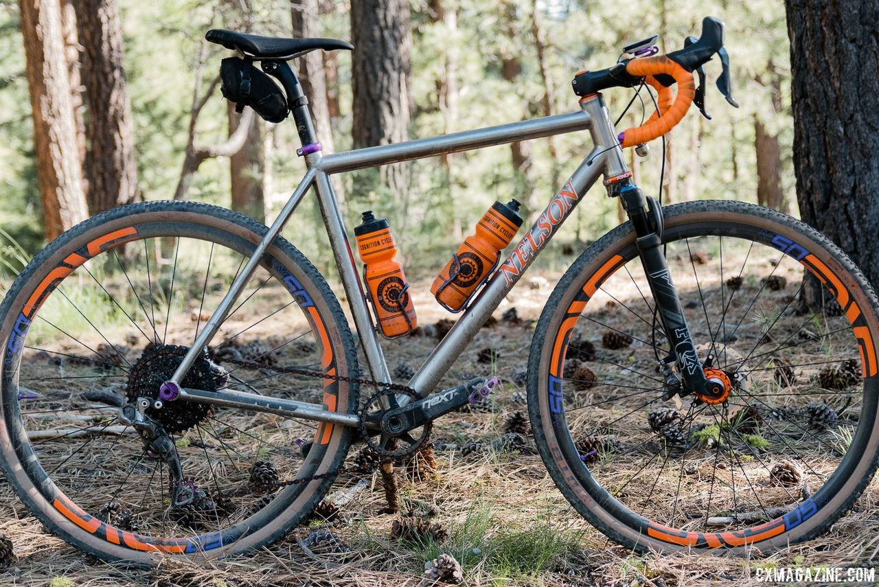 Custom Titanium Cyclocross/Gravel Bike Handbuilt by Dan Nelson. 2018 Lost and Found Gravel Grinder. © C. Lee / Cyclocross Magazine