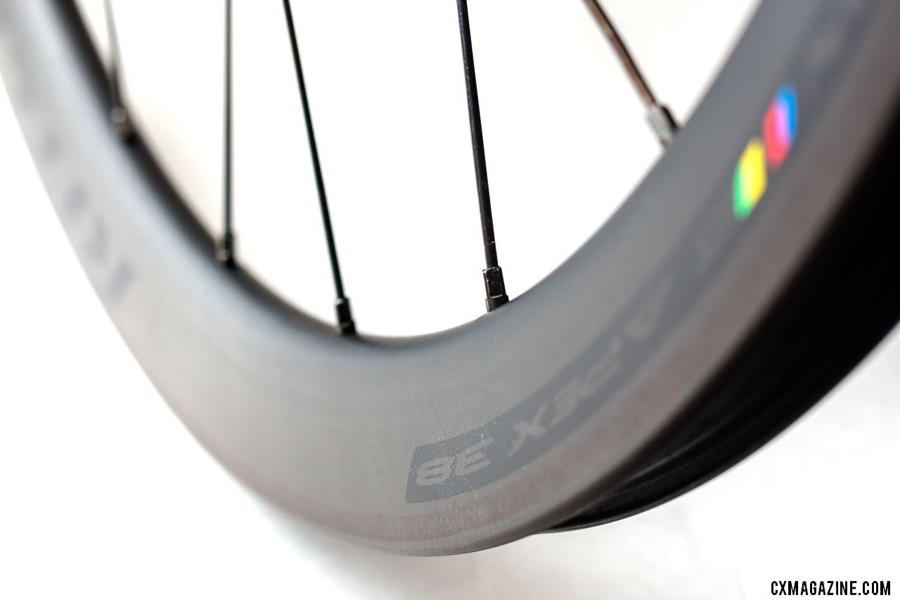 The 38mm-deep rims have a carbon layup designed for disc wheels. Ritchey WCS Apex 38 Tubeless Carbon Road Disc Wheelset. © Cyclocross Magazine