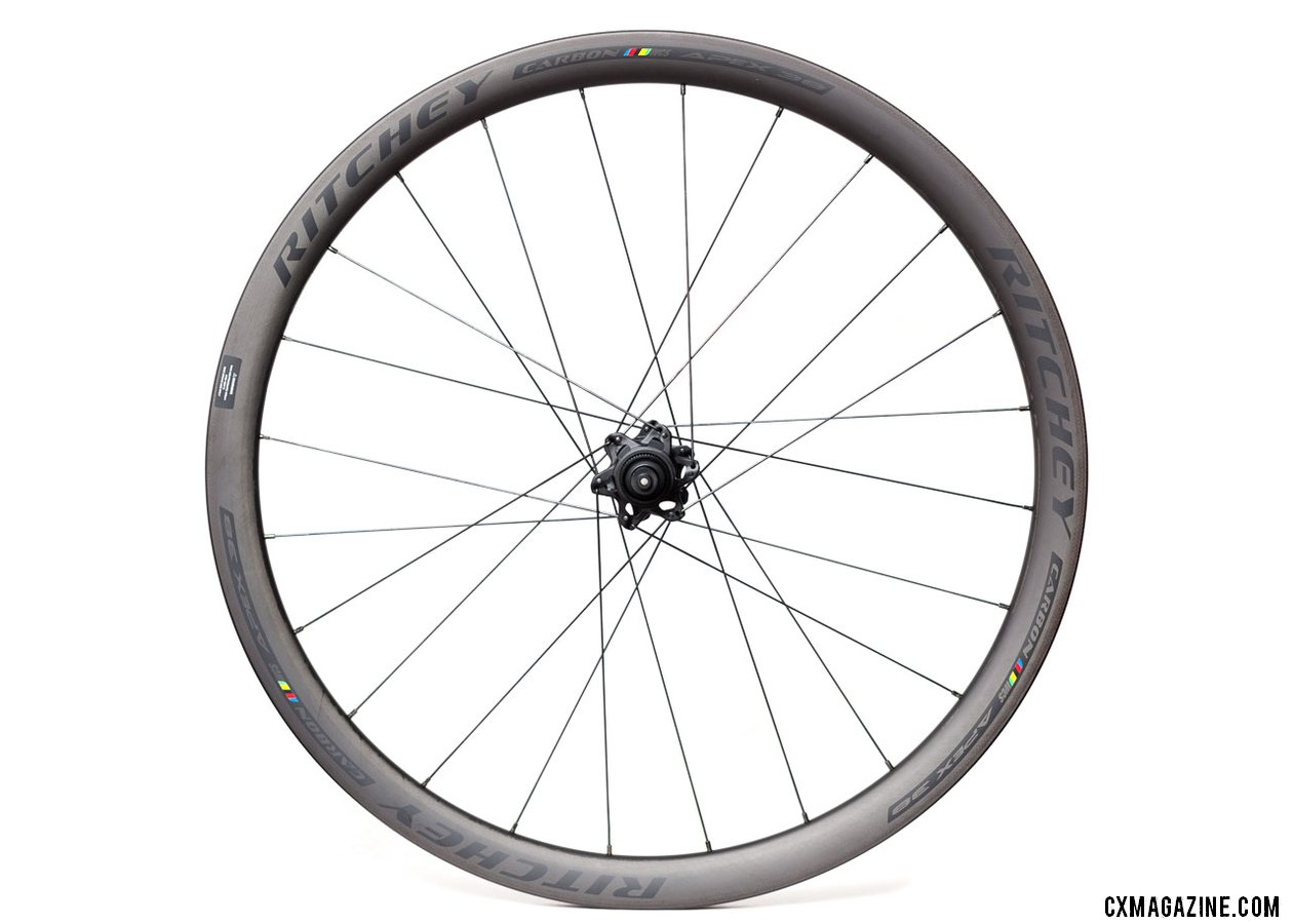 Ritchey's $1,600, 1,710g WCS Apex 38 Tubeless Carbon Road Disc Wheelset. © Cyclocross Magazine