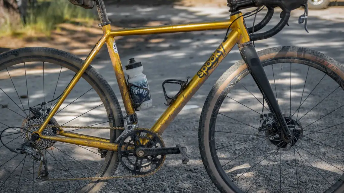 Dylan Glatt's Spooky Gas Mask Gravel/Cyclocross Bike. 2018 Lost and Found Gravel Grinder. © C. Lee / Cyclocross Magazine
