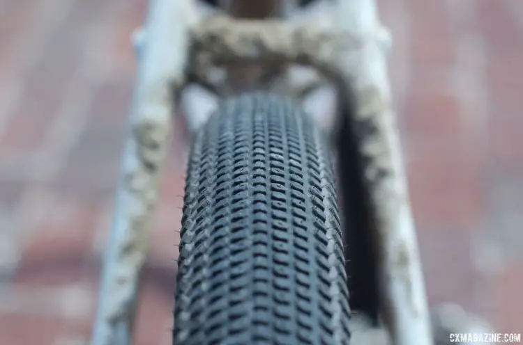 Nys finished on prototype Bontrager GR-1 Team gravel tires that should be available soon. Sven Nys' 2018 Dirty Kanza 200 Trek Checkpoint. © Z. Schuster / Cyclocross Magazine