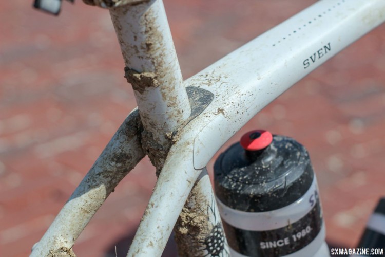 The Checkpoint has a rear IsoSpeed decoupler. The company opted to not put one in the front. Sven Nys' 2018 Dirty Kanza 200 Trek Checkpoint. © Z. Schuster / Cyclocross Magazine