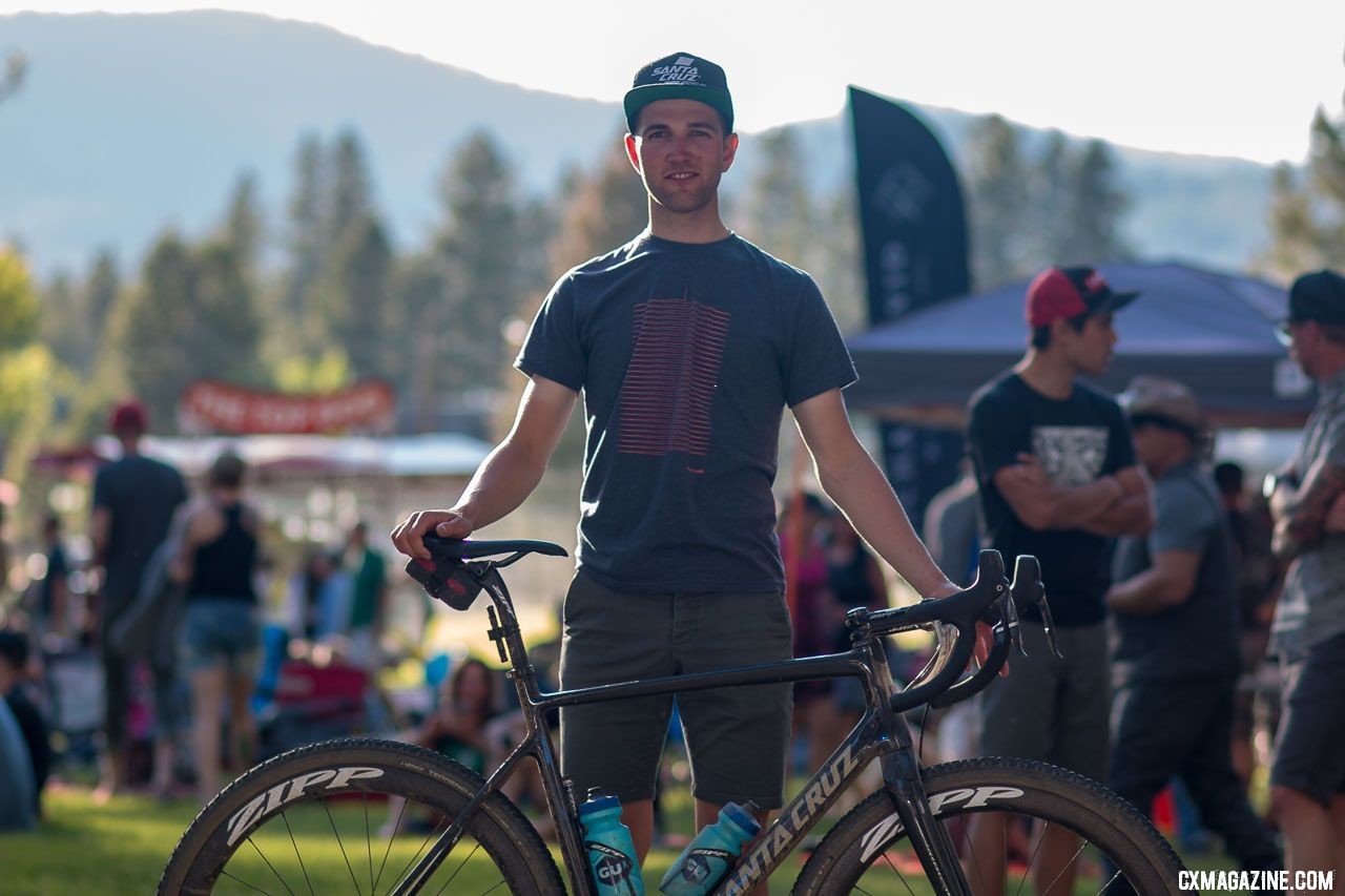 Tobin Ortenblad and his Santa Cruz Stigmata cyclocross bike. © Cyclocross Magazine