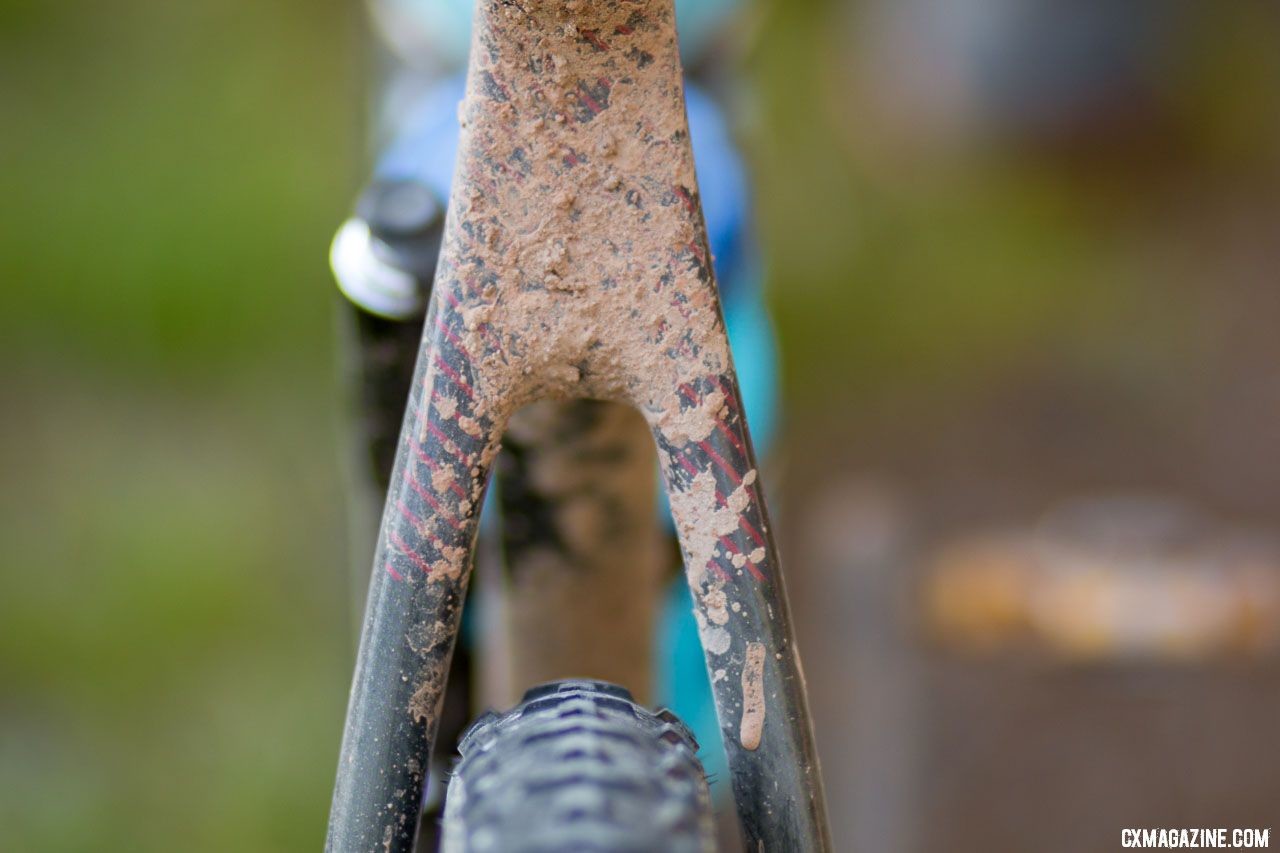 Tobin Ortenblad's very same Santa Cruz Stigmata has seen more mud over in Europe, but at L&F, a few wet stream crossings offered up a refreshing taste of cyclocross dressing. © Cyclocross Magazine