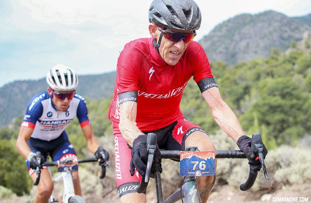 The ageless Ned Overend in the Surlac Pit would crush most pros to finish seventh. © Cathy Fegan-Kim