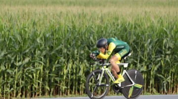 Gage Hecht won the time trial and criterium at U23 Nationals in Maryland. photo: USAC / Bruce Buckley