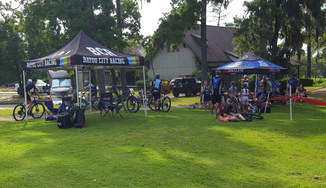 The former golf course venue brought racers and families out on Saturday. 2018 Houston Short Track MTB Series