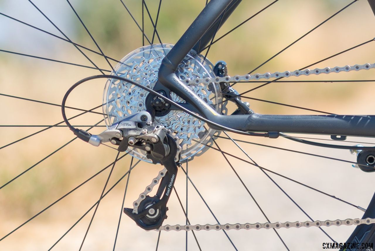 Schwinn covers your riding needs with 22 speeds and a protective frisbee that hasn't yet seen flight. Vantage RX1 bike. © Cyclocross Magazine