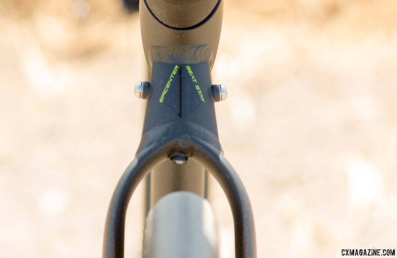 The Schwinn Vantage RX1 bike offers clearance for much fatter rubber up front and out back. There are rack mounts for loaded touring or commuting © Cyclocross Magazine