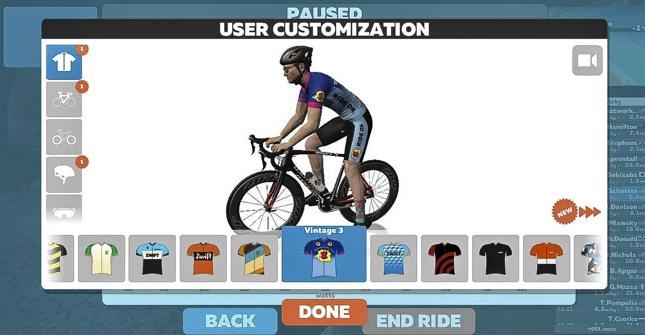 Zwift allows you to personalize your virtual self with kits, socks, bikes, wheels and more. Zwift review.