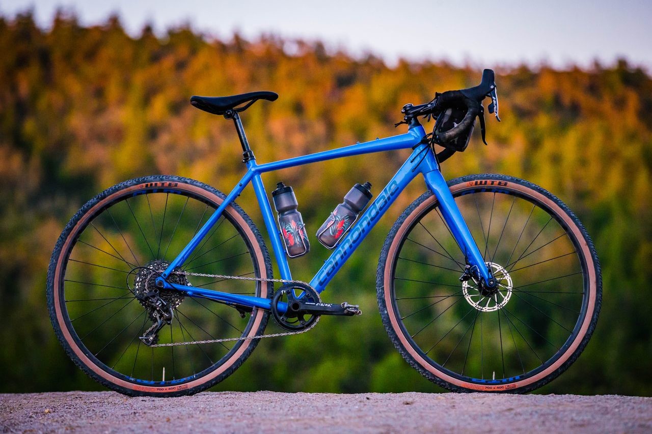 The Topstone is Cannondale's newest gravel bike. The Apex 1 model is shown here.