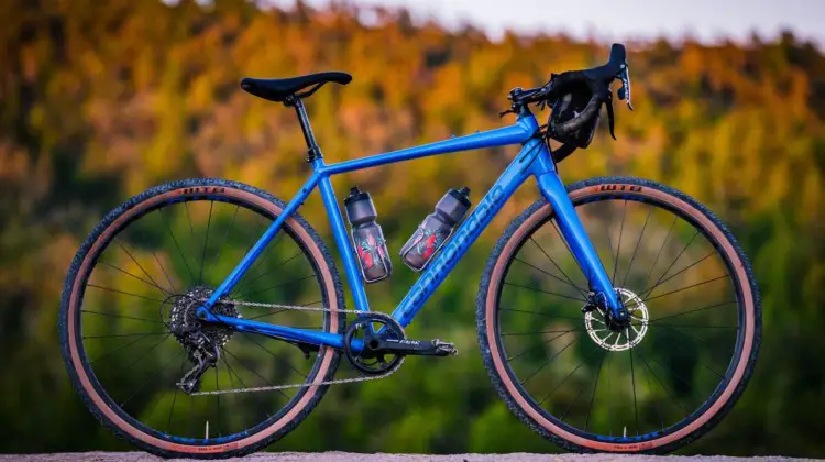 The Topstone is Cannondale's newest gravel bike. The Apex 1 model is shown here.