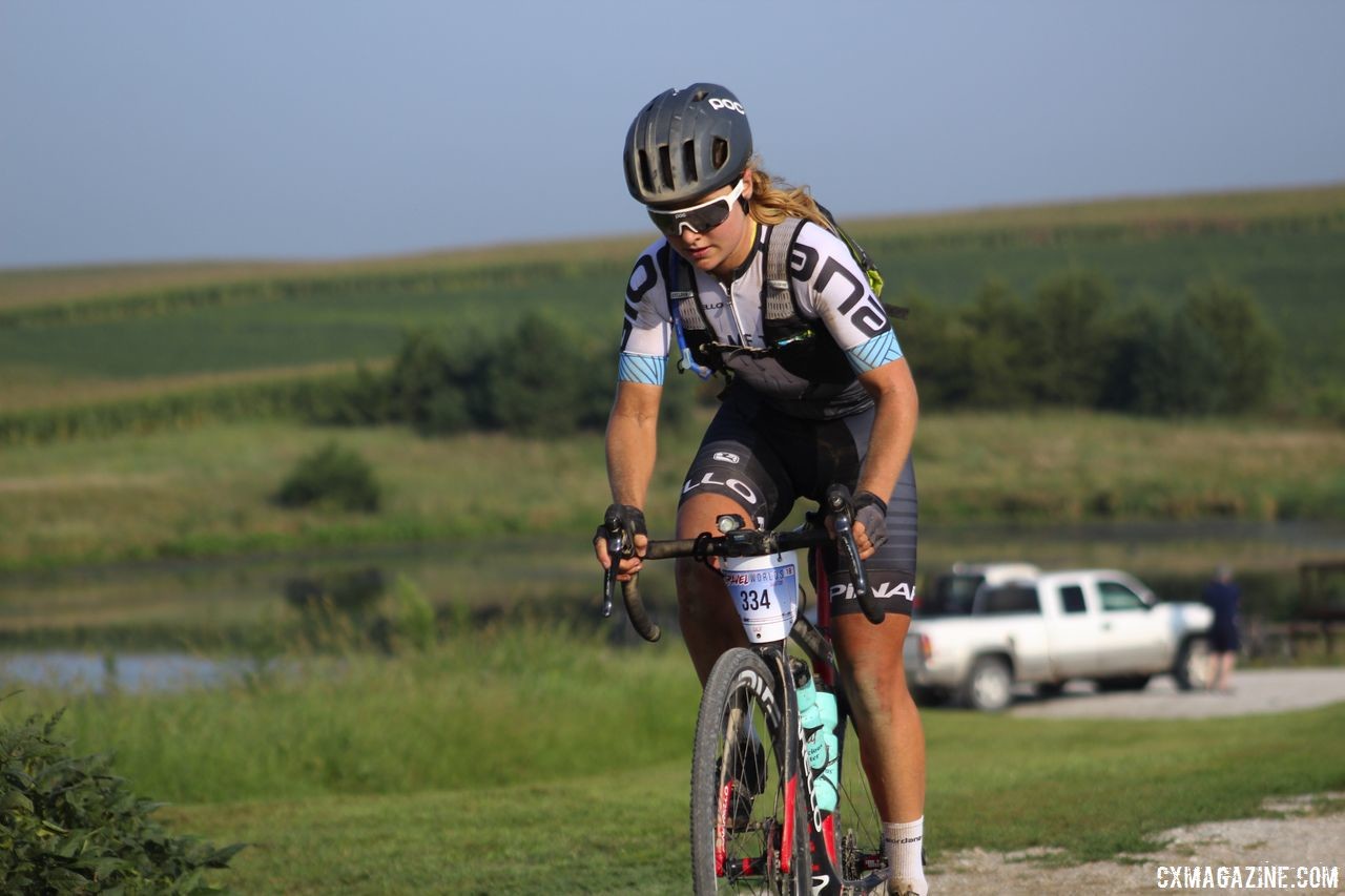 Amity Rockwell returns to Kanza eyeing a podium finish. 2018 Gravel Worlds © Z. Schuster / Cyclocross Magazine