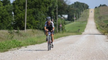 Amity Gregg spent a good amount of Gravel Worlds riding solo. 2018 Gravel Worlds © Z. Schuster / Cyclocross Magazine