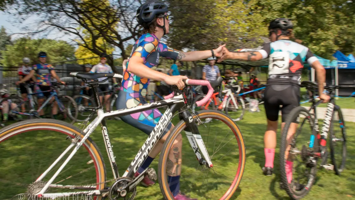 Relays allow opponents the chance to team up for a weekend before they do battle the rest of the season. 2018 xXx Racing-Athletico Relay Cross, Chicago. © Robert Clark