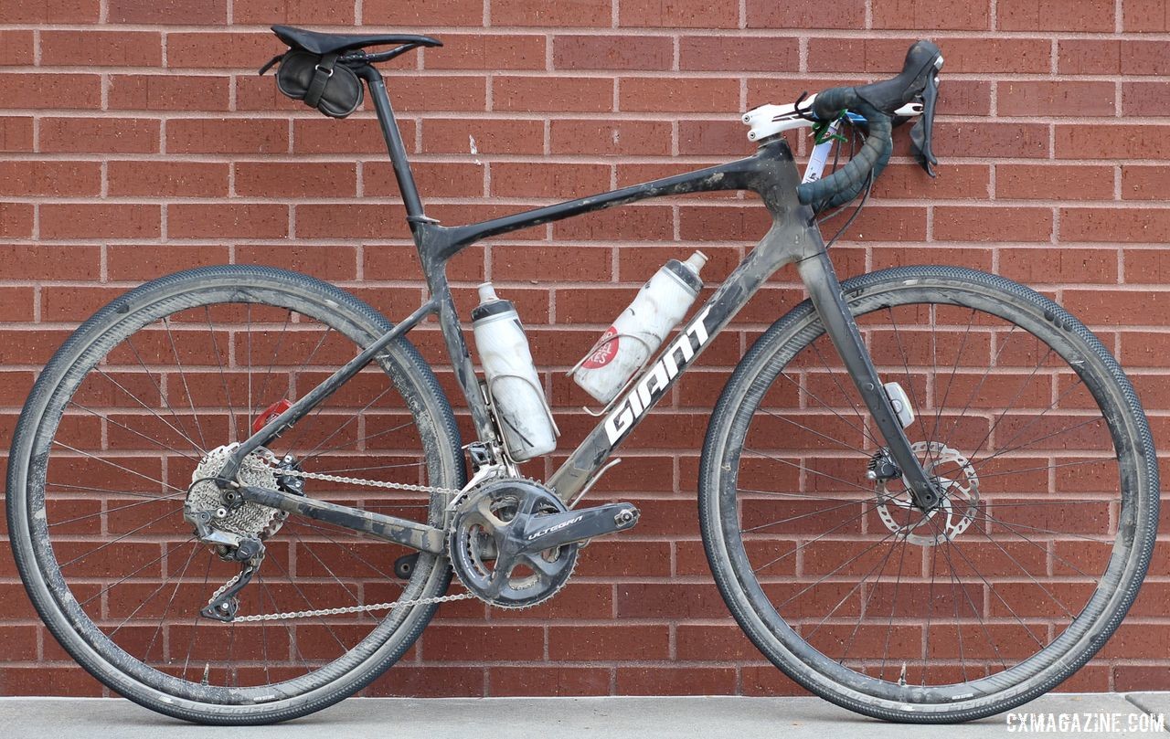 Josh Berry's 2018 Gravel Worlds Giant Revolt Advanced 0 Gravel Bike. © Z. Schuster / Cyclocross Magazine