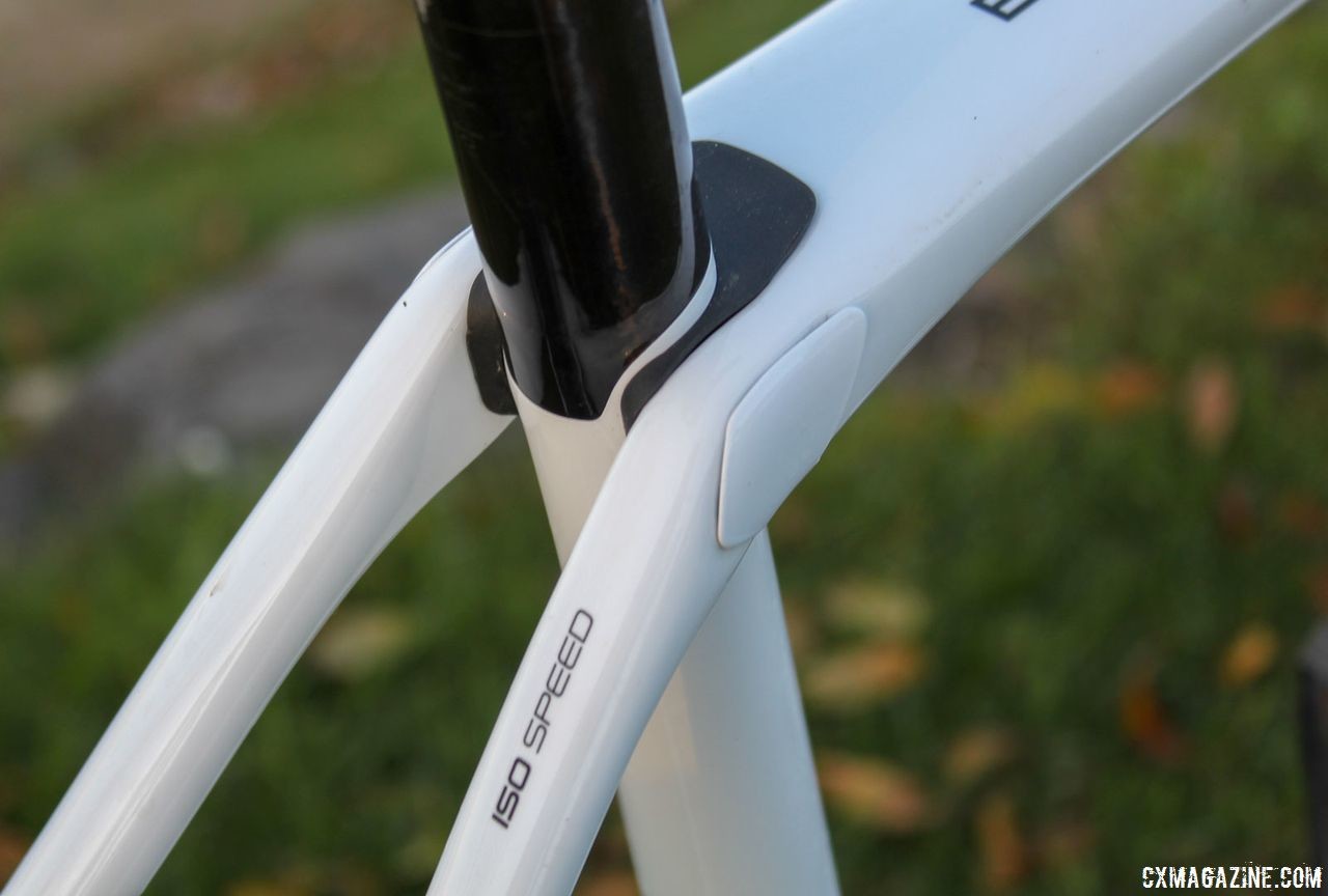 The new Boone includes the rear IsoSpeed decoupler that has been a staple on the bike since its launch. Trek Boone RSL Cyclocross Frameset and Bike. © Z. Schuster / Cyclocross Magazine