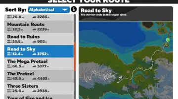 The Road to Sky route takes you straight to the vaunted Alpe du Zwift climb.