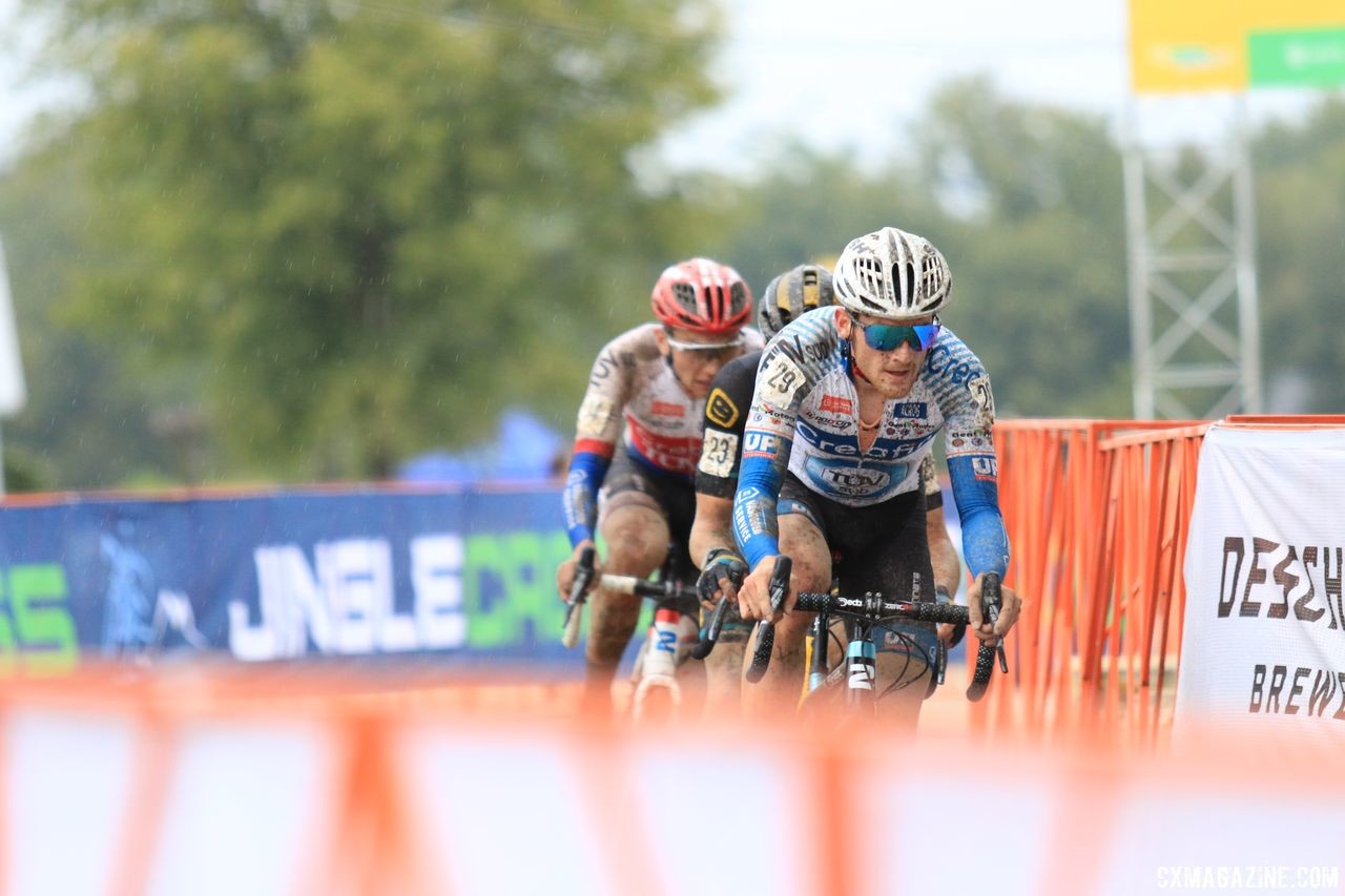 Wouters, Boros and Aernouts batted to the finish. 2018 Jingle Cross Day 3, Sunday. © D. Mable / Cyclocross Magazine